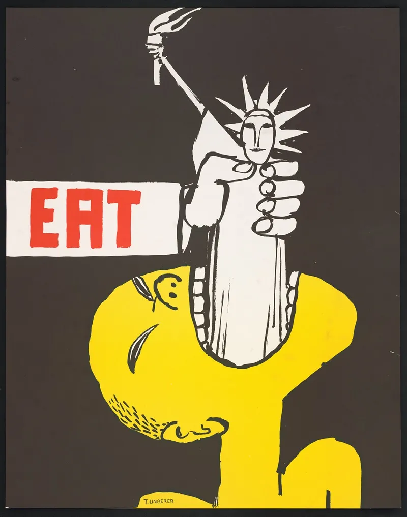 Eat Wall Art by Tomi Ungerer - High-Resolution Digital Print
