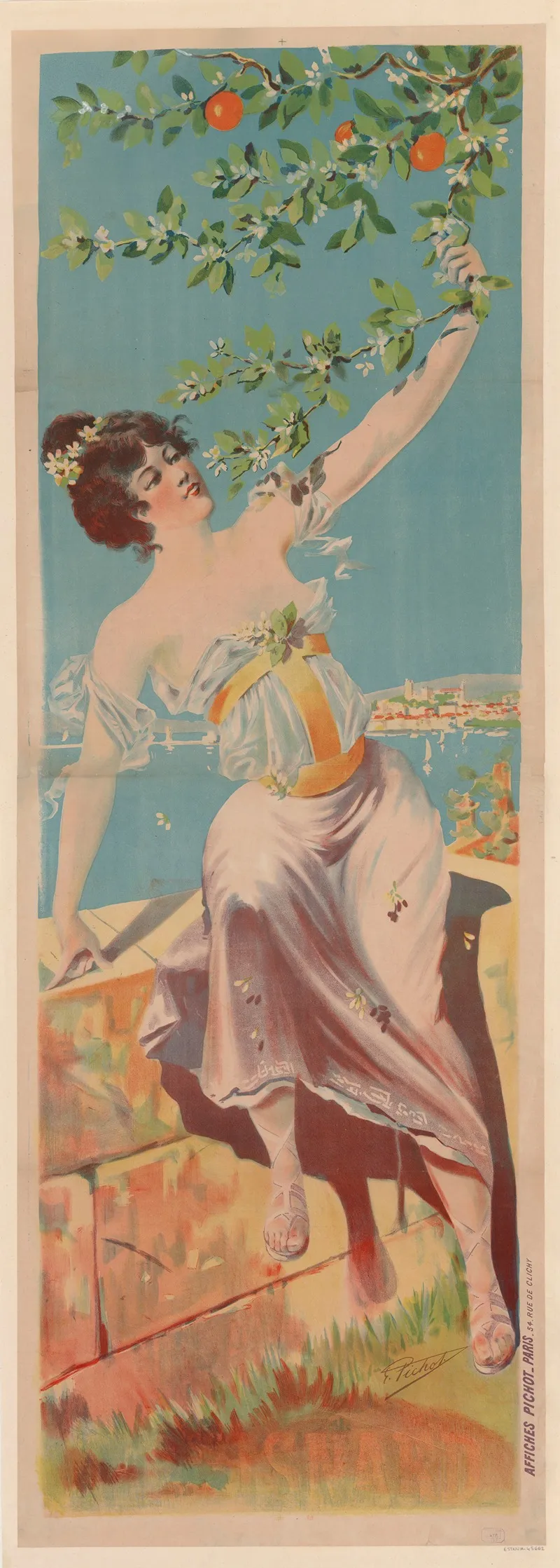 Eau De Fleurs Doranger Marque Alpse Isnard 2 Wall Art by Eugène Pichot - High-Resolution Digital Print