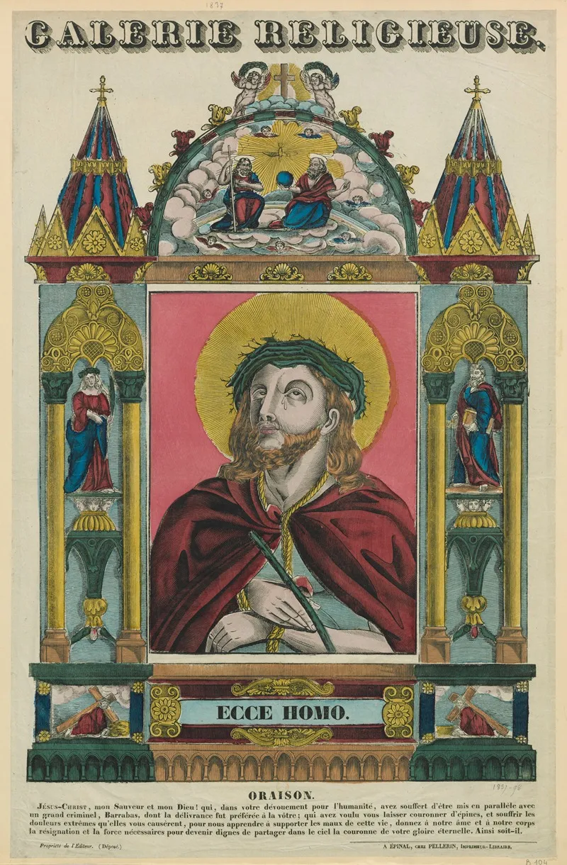 Ecce Homo 68 Wall Art by Imp. Pellerin &amp; Cie - High-Resolution Digital Print