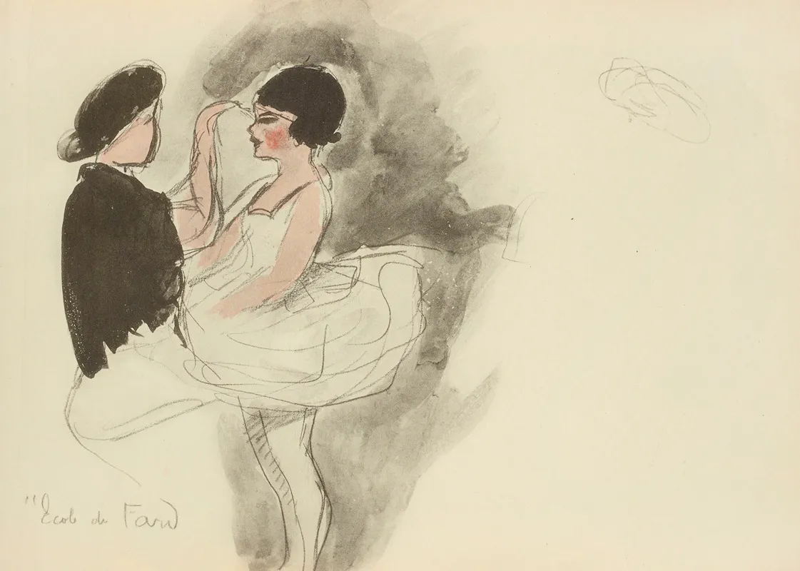 Ecole Du Fard Maquillage Dune Danseuse Wall Art by Paul Goute - High-Resolution Digital Print