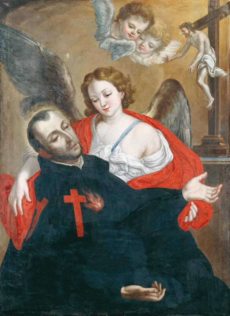 Ecstasy Of Saint Camillus De Lellis Wall Art by Cristóbal Lozano - High-Resolution Digital Print