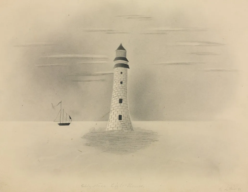 Eddystone Lighthouse 2 Wall Art by Mary Altha Nims - High-Resolution Digital Print