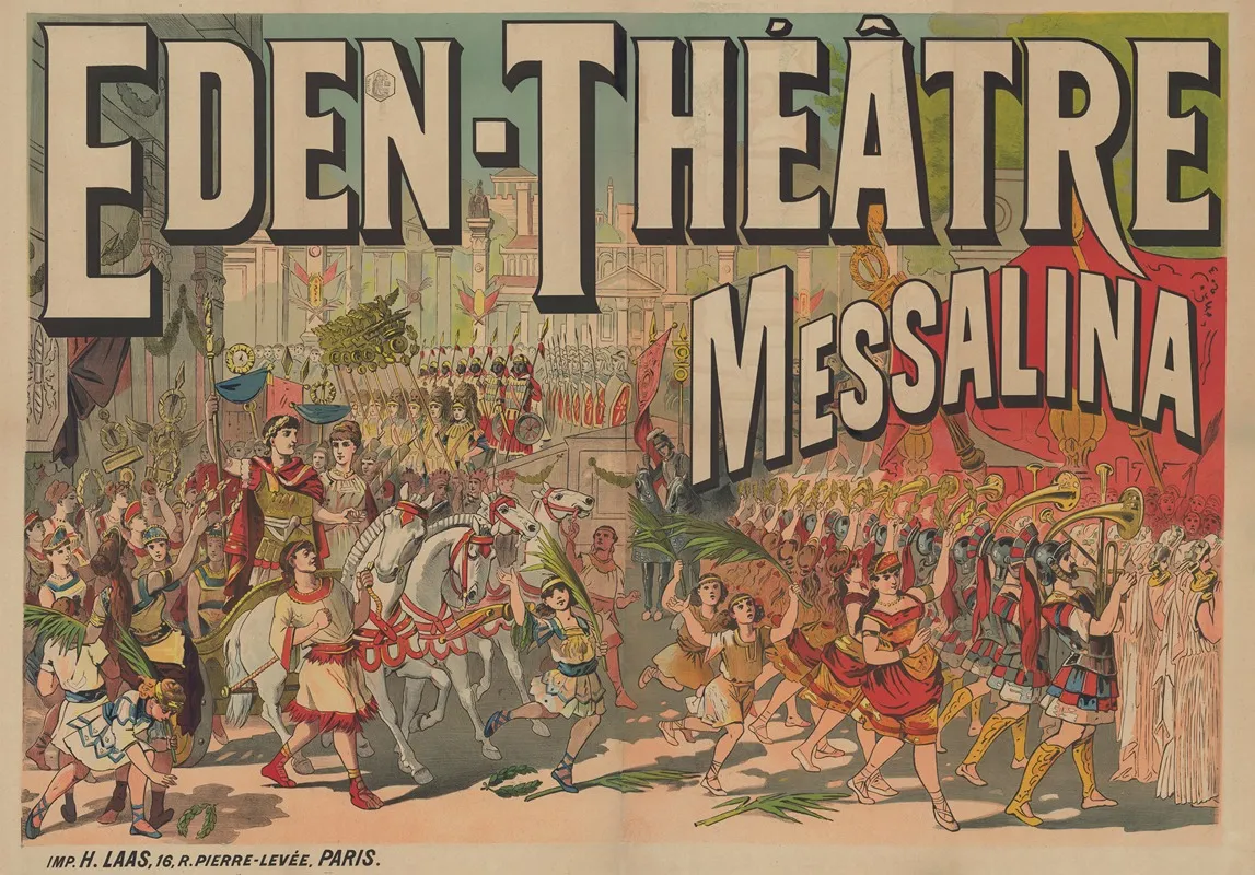Eden Theatre Messalina 2 Wall Art by Imp. H. Laas - High-Resolution Digital Print