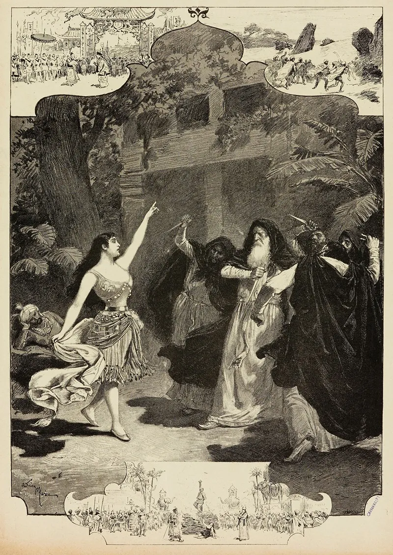 Eden Theatre Succes Du Jour Bualter De Kolta Bualter De Kolta Brahma Grand Ballet Feerie Wall Art by Adrien Emmanuel Marie - High-Resolution Digital Print