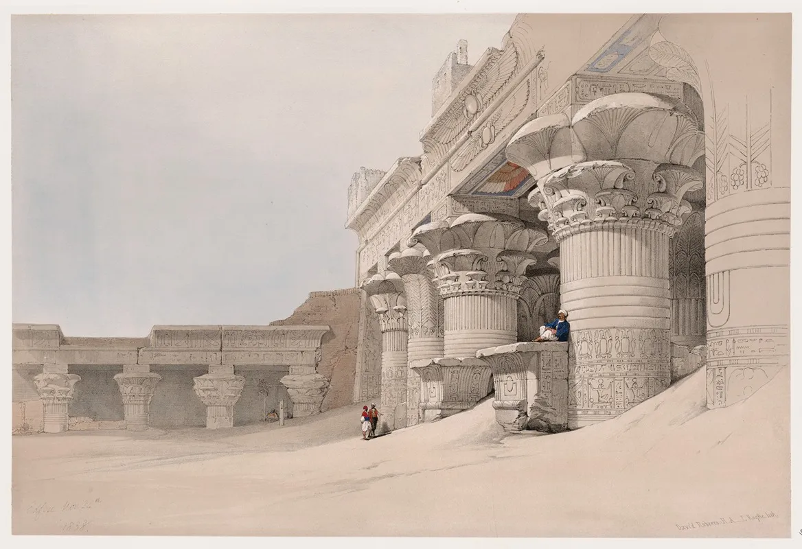 Edfou Edfu Idfu Nov 24th 1838 Wall Art by David Roberts - High-Resolution Digital Print