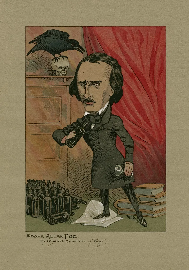 Edgar Allan Poe 2 Wall Art by Joseph Clayton Clarke (Kyd) - High-Resolution Digital Print