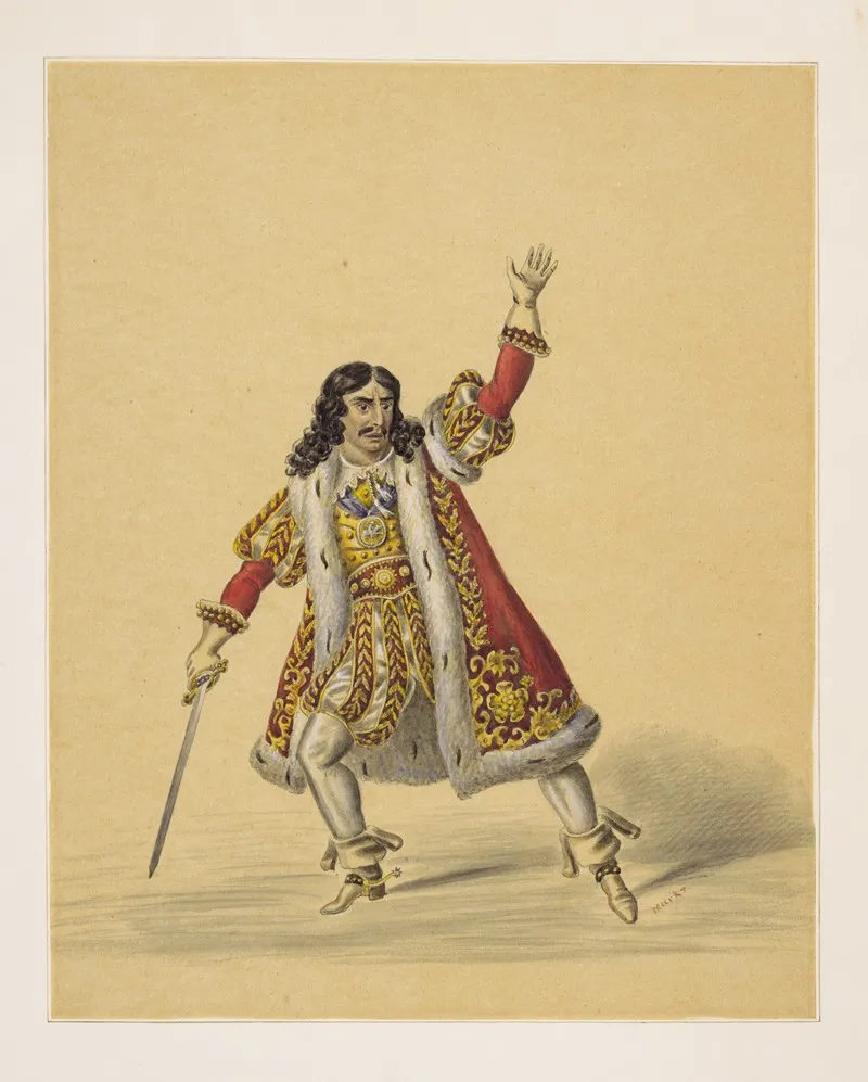 Edmund Kean As Richard Marks Wall Art by Augustus Toedteberg - High-Resolution Digital Print