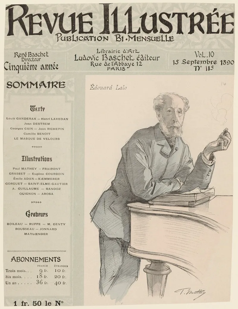Edouard Lalo Wall Art by Paul Mathey - High-Resolution Digital Print