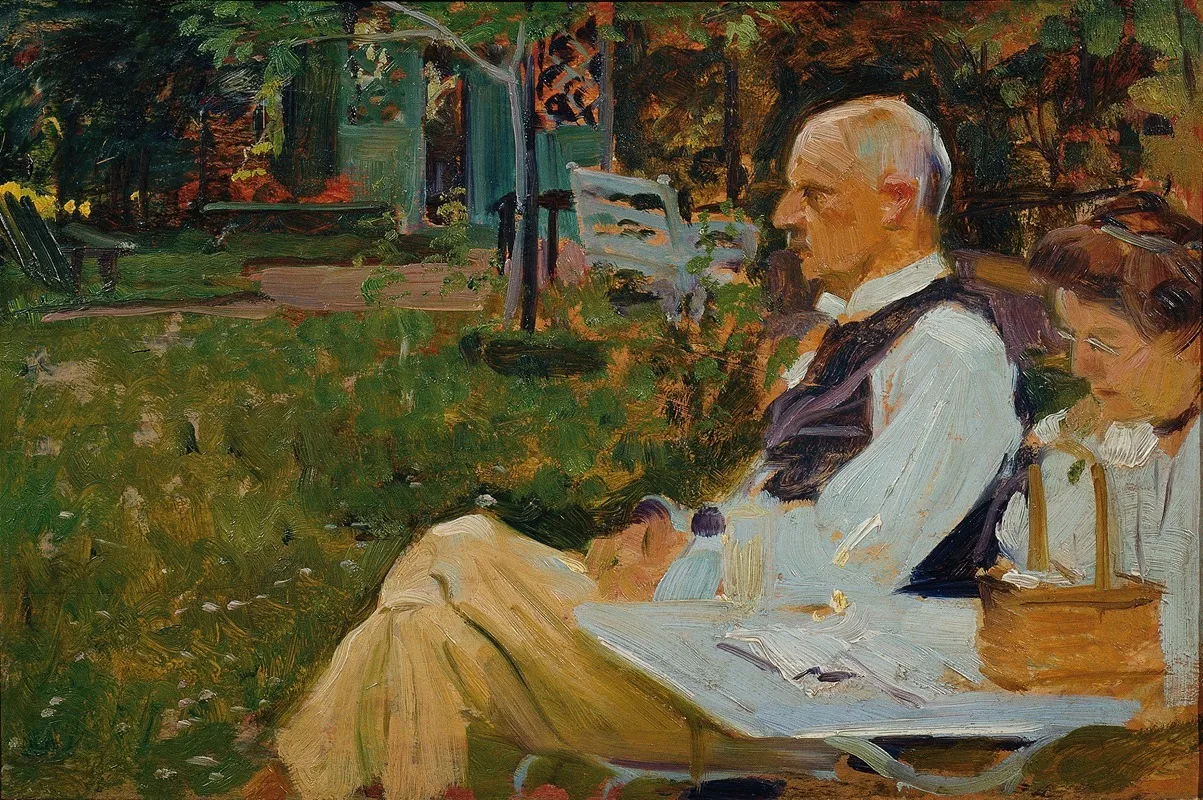Eduard Triesch Und Seine Frau Hilde Triesch