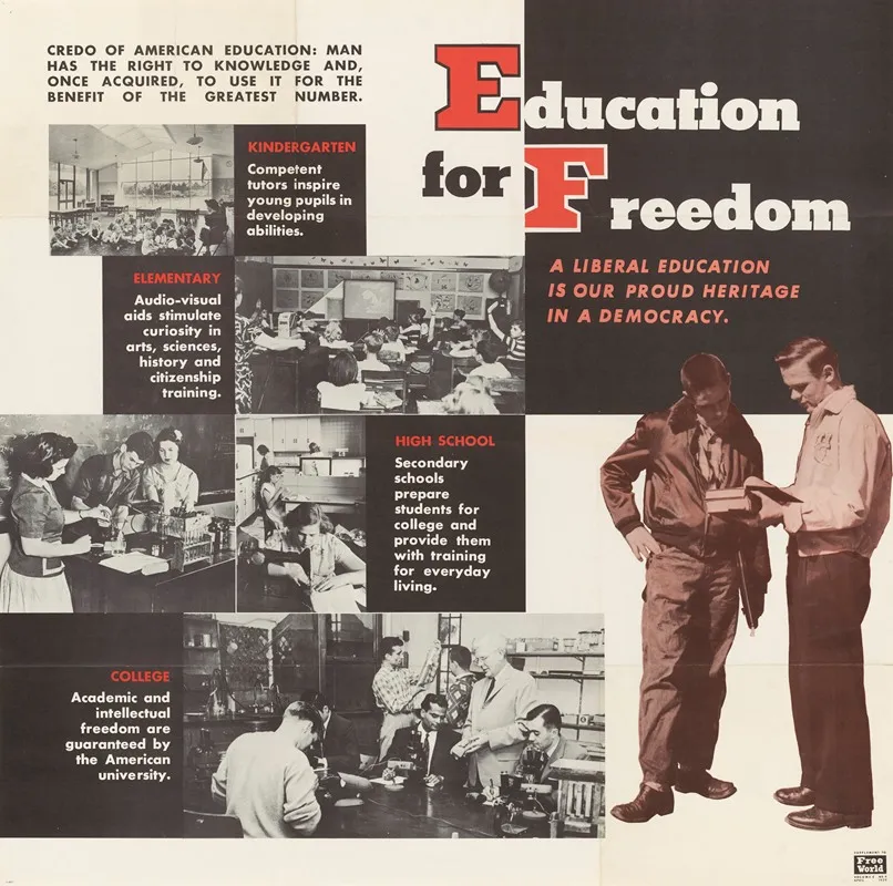 Education For Freedom No 18 Poster