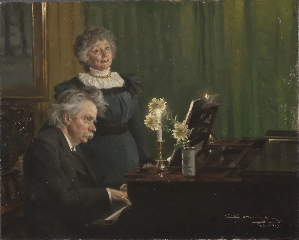 Edvard Grieg And Nina Grieg