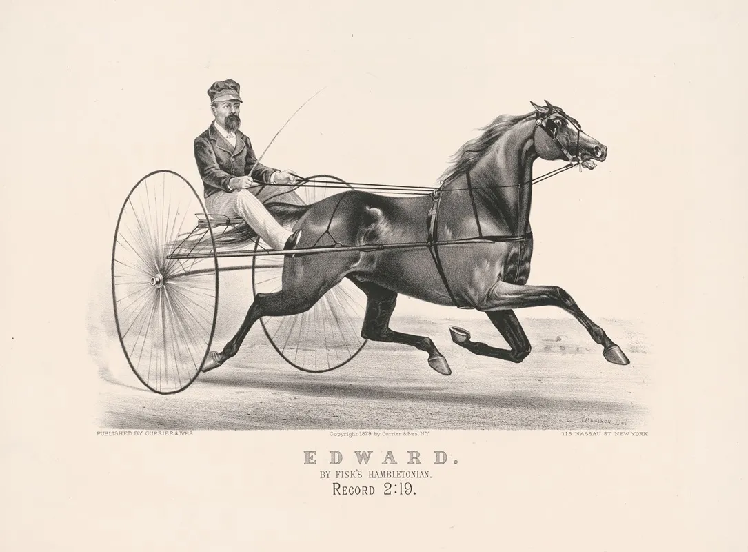 Edward By Fisks Hambletonian Wall Art by John Cameron - High-Resolution Digital Print