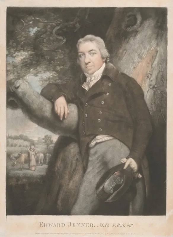 Edward Jenner M D F R S C Wall Art by John Raphael Smith - High-Resolution Digital Print