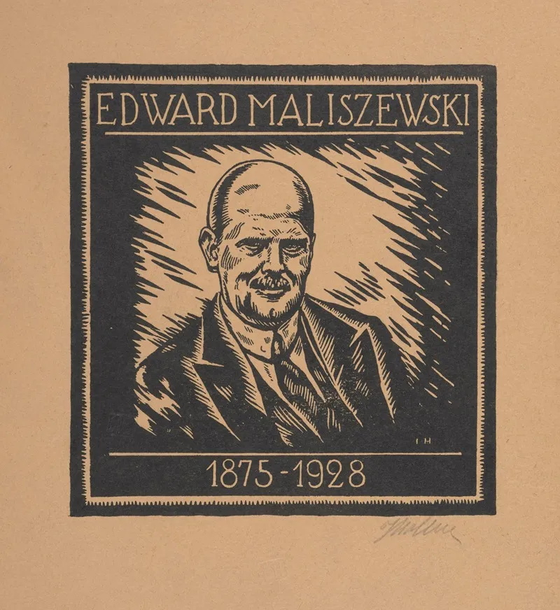 Edward Maliszewski 1875 1928 Wall Art by Józef Hollak - High-Resolution Digital Print