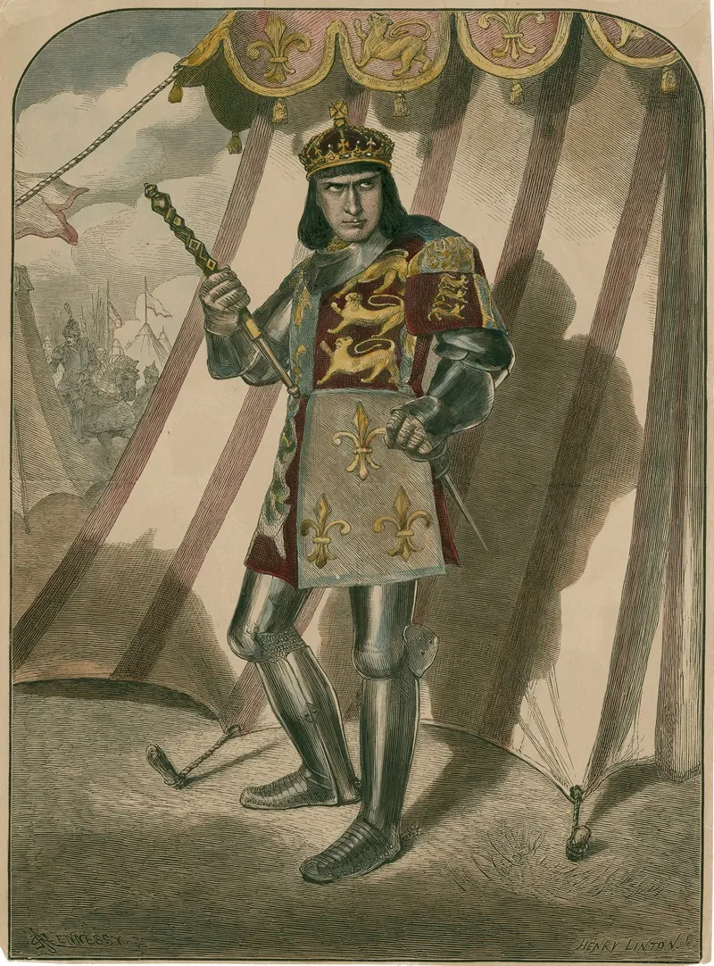 Edwin Booth As Richard Iii In Shakespeares Play Wall Art by Henry Duff Linton - High-Resolution Digital Print