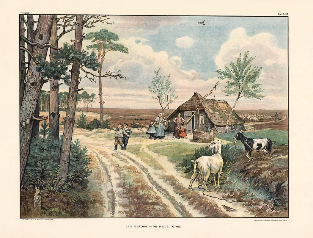 Een Bezoek De Heide In Mei