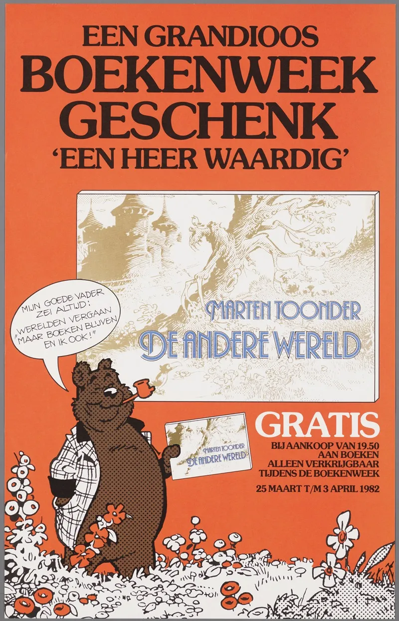 Een Grandioos Boekenweekgeschenk Een Heer Waardig Wall Art by Marten Toonder - High-Resolution Digital Print