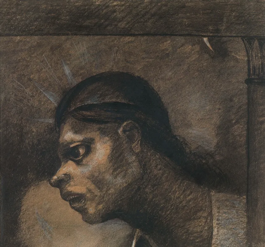 Een Man Van Het Volk Wall Art by Odilon Redon - High-Resolution Digital Print