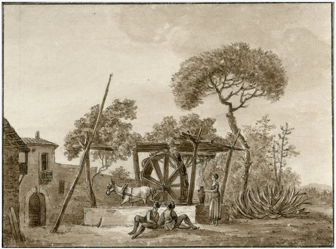Een Waterput Met Raderwerk En Trekezel 4