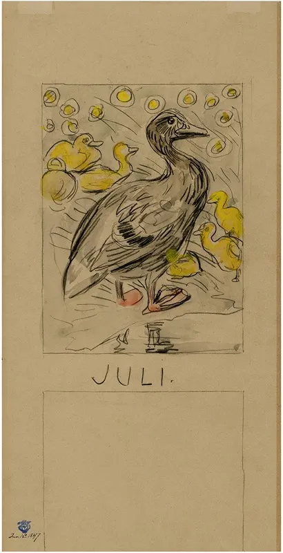 Eend Met Kuikens Juli