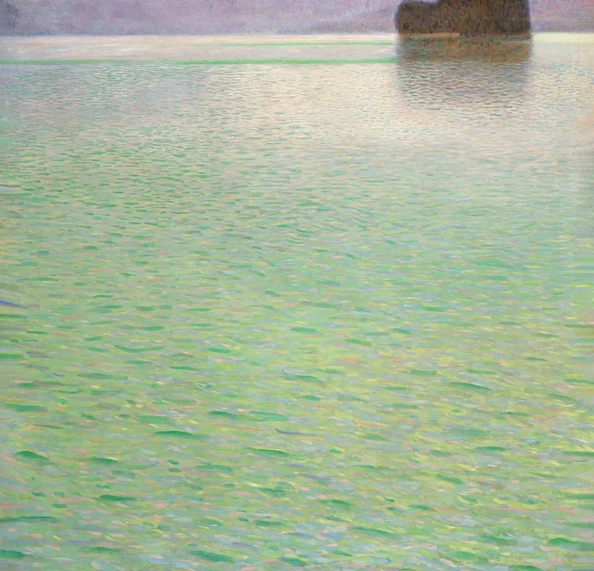 insel Im Attersee Island In The Attersee Wall Art by Gustav Klimt - High-Resolution Digital Print