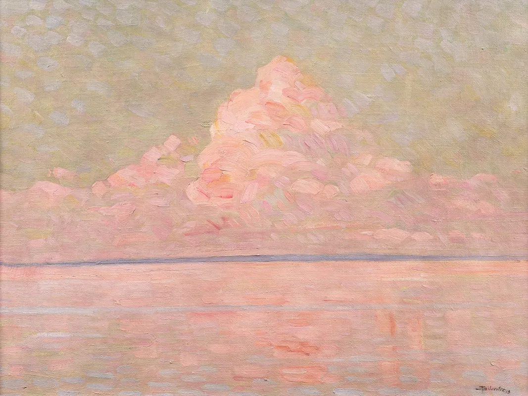 Effet De Lumiere Sur Un Lac Au Coucher Du Soleil