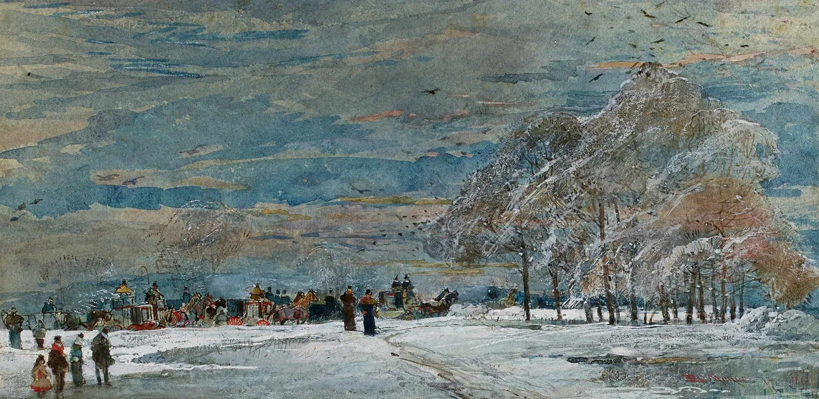 Effet De Neige 3 Wall Art by Edmond Morin - High-Resolution Digital Print