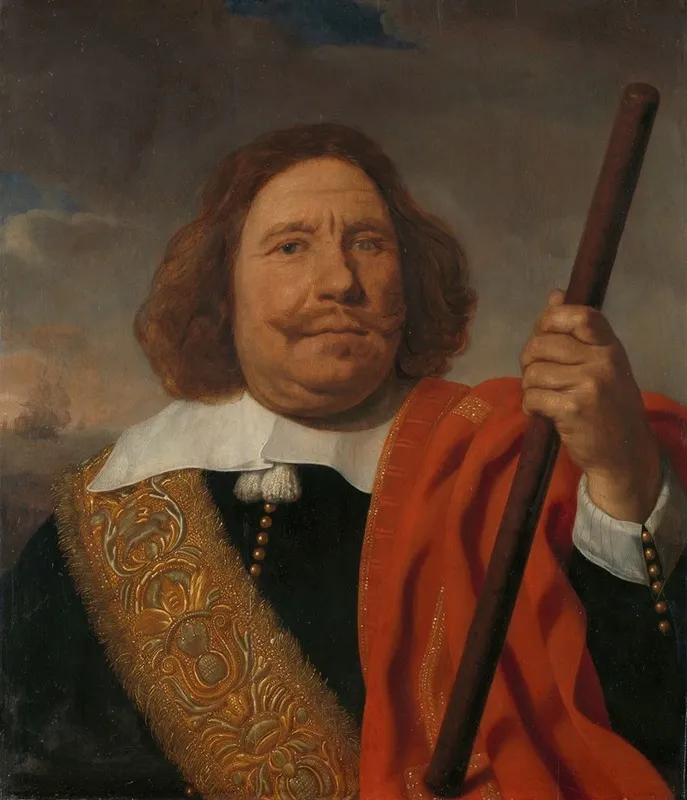 Egbert Meeuwsz Cortenaer 1605 65 Vice Admiral Admiralty Of The Maas Rotterdam Wall Art by Bartholomeus van der Helst - High-Resolution Digital Print