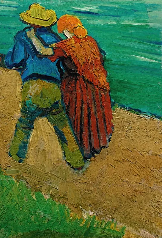 Eglogue En Provence Un Couple Damoureux Wall Art by Vincent van Gogh - High-Resolution Digital Print