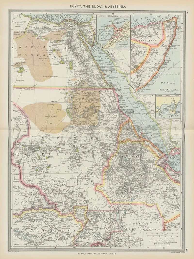 Egypt The Sudan And Abyssinia