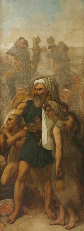 Egyptian Family Sketch For The Battle Of The Pyramids