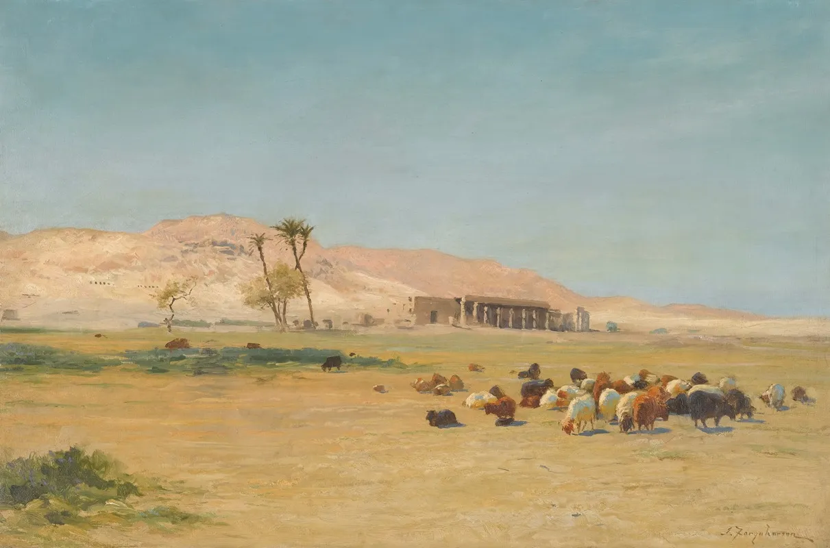 Egyptian Landscape 2 Wall Art by Joseph Farquharson - High-Resolution Digital Print