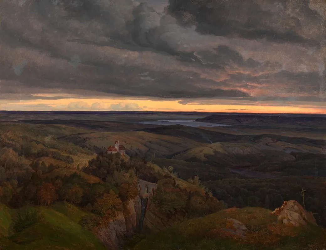 Eifellandschaft Wall Art by Karl Friedrich Lessing - High-Resolution Digital Print