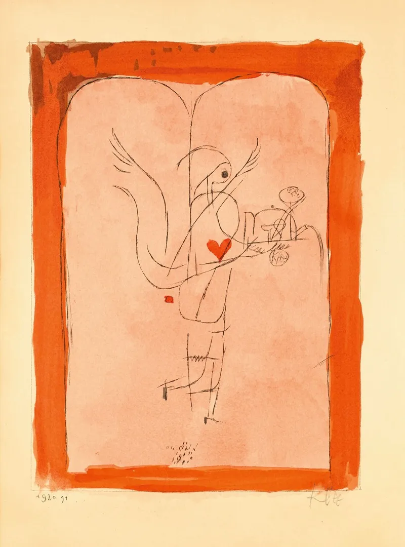 Ein Genius Serviert Ein Kleines Fruhstuck Wall Art by Paul Klee - High-Resolution Digital Print