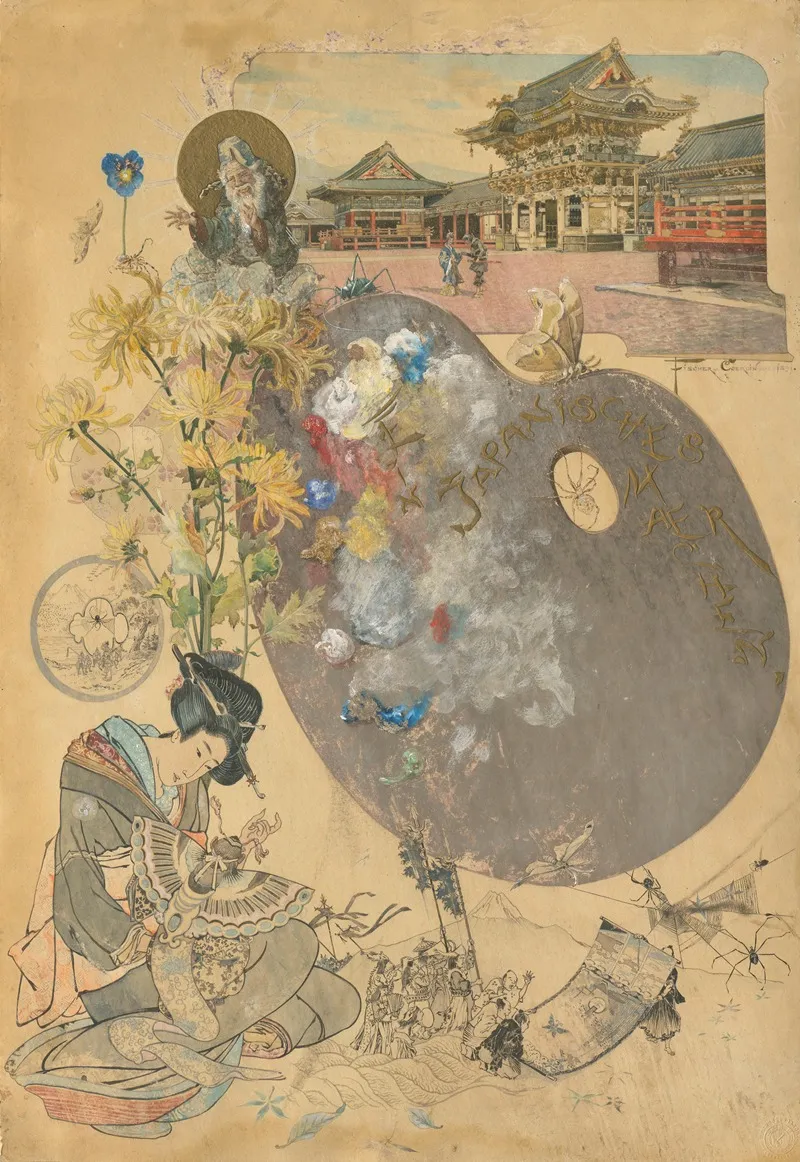 Ein Japanisches Marchen Wall Art by Ernst Albert Fischer - High-Resolution Digital Print