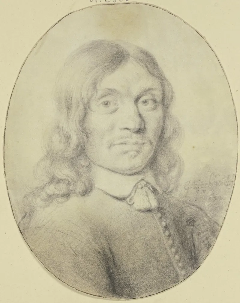 Ein Mann Mit Langem Haar Und Schwachem Barte Nach Rechts Gewendet Wall Art by Gerbrand van den Eeckhout - High-Resolution Digital Print