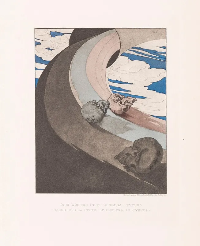 Ein Moderner Totentanz Dabei Ders Die Wiedertaufer 2 Tle Wall Art by Joseph Sattler - High-Resolution Digital Print