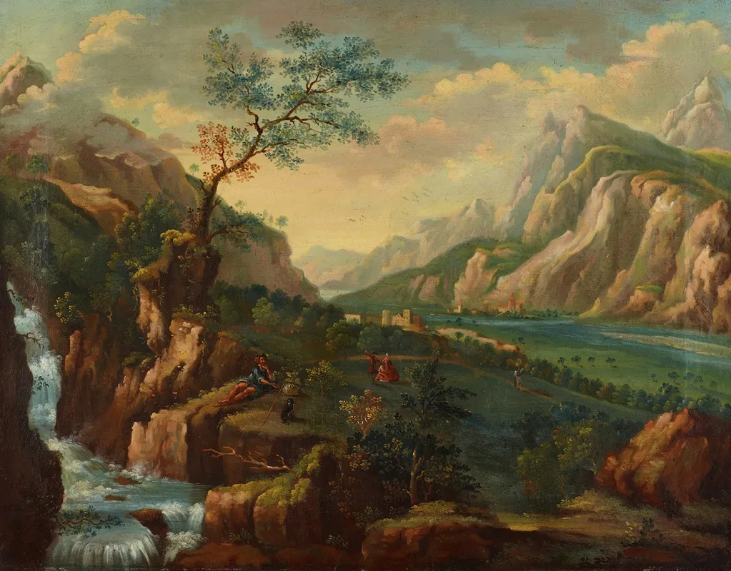 Ein Schoner Prospect In Dem Sargansser Land Wall Art by Johann Caspar Ulinger - High-Resolution Digital Print