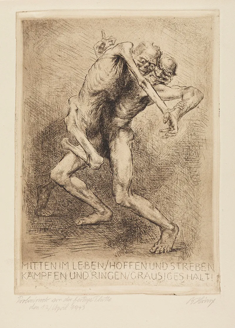 Ein Totentanz Zwolf Stichradierungen Und Sinnspruche 4