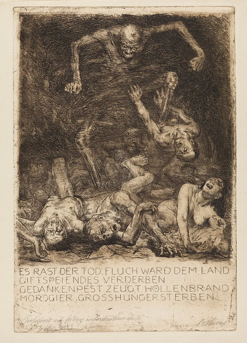 Ein Totentanz Zwolf Stichradierungen Und Sinnspruche