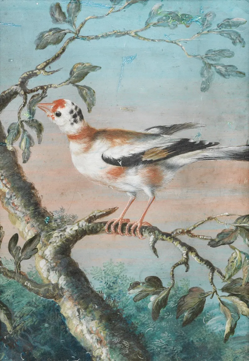 Ein Vogel Auf Einem Ast Wall Art by Christoph Ludwig Agricola - High-Resolution Digital Print