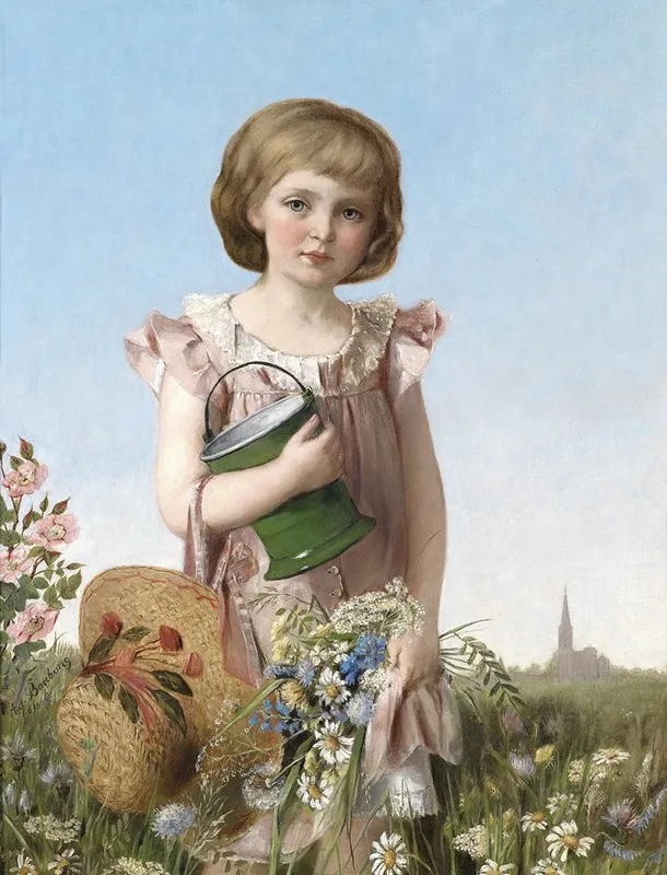 Eine Kleine Gartnerin Wall Art by Antonie Boubong - High-Resolution Digital Print