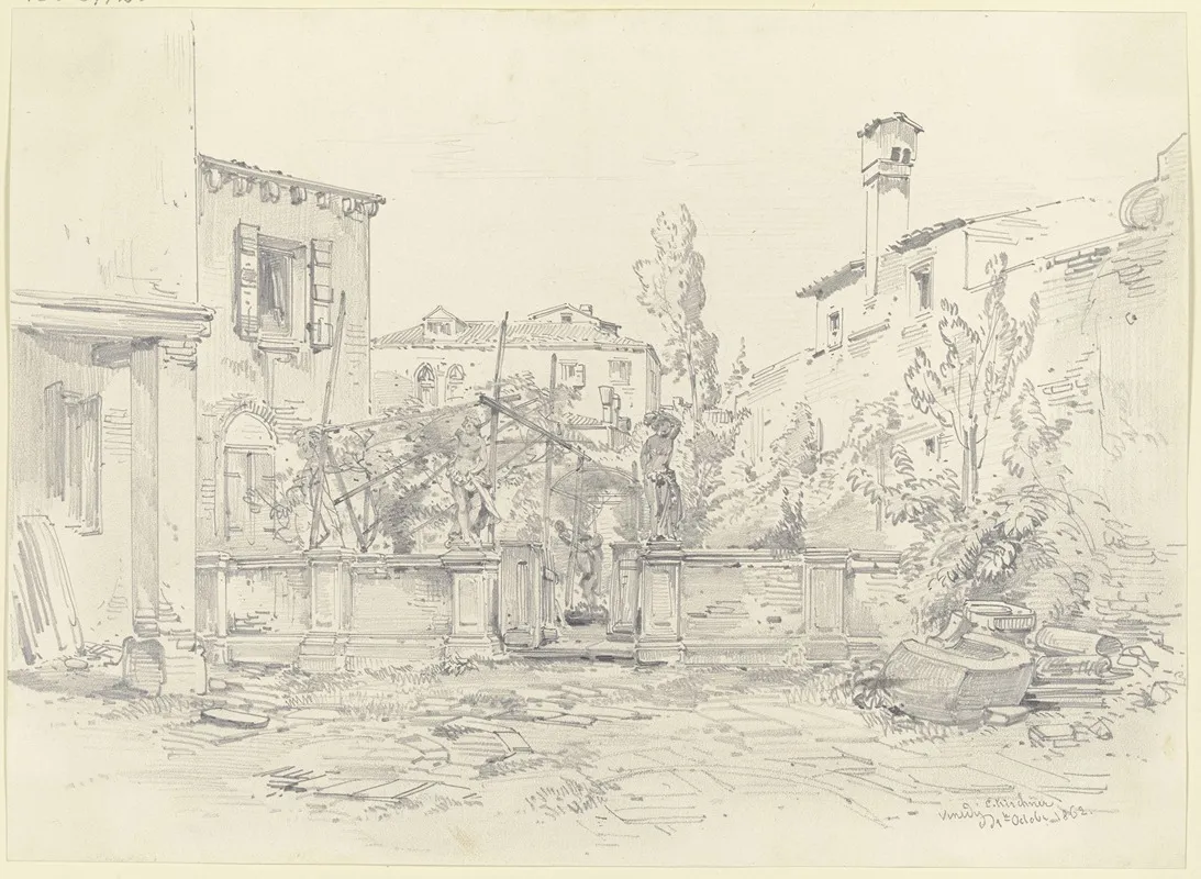 Eingang Zu Einem Garten In Venedig Wall Art by Albert Emil Kirchner - High-Resolution Digital Print
