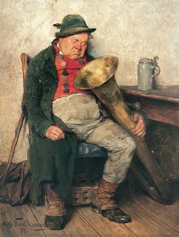 Eingeschlafener Tubist