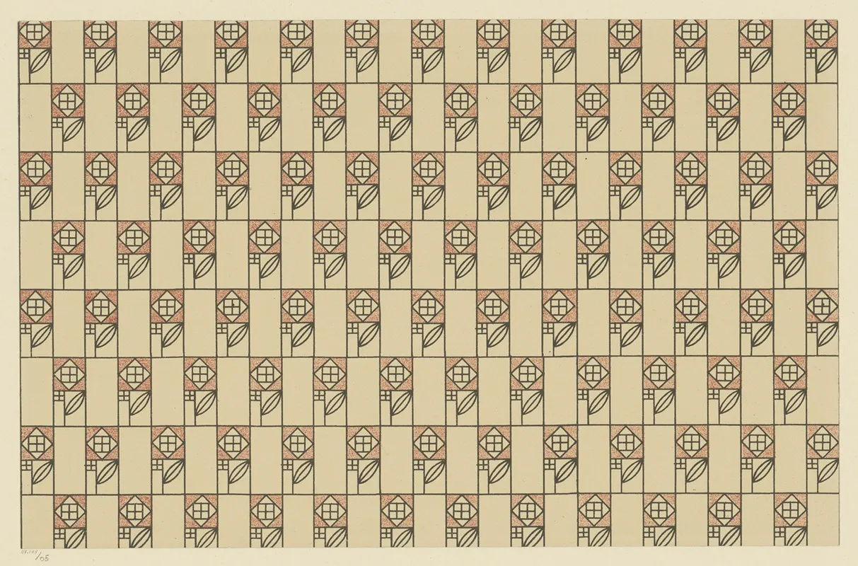 Einwickelpapier Der Wiener Werkstatte Mit Rosenmarke