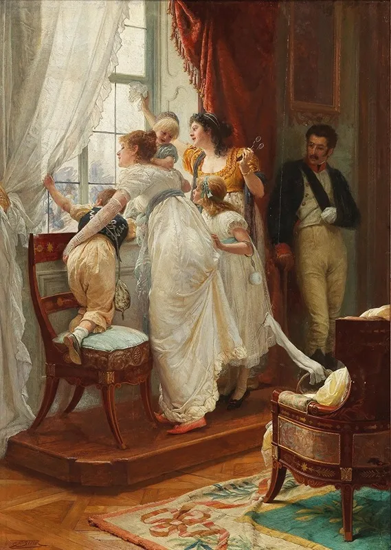 Einzug The Arrival Wall Art by Franz Xaver Simm - High-Resolution Digital Print