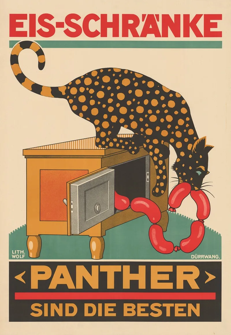 Eis Schranke Panther Sind Die Besten Wall Art by Rudolf Dürrwang - High-Resolution Digital Print