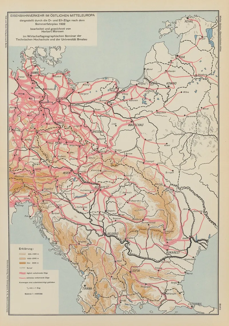 Eisenbahnverkehr‎ ‎im Ostlichen Mitteleuropa 2 Wall Art by Volk und Reich Verlag - High-Resolution Digital Print