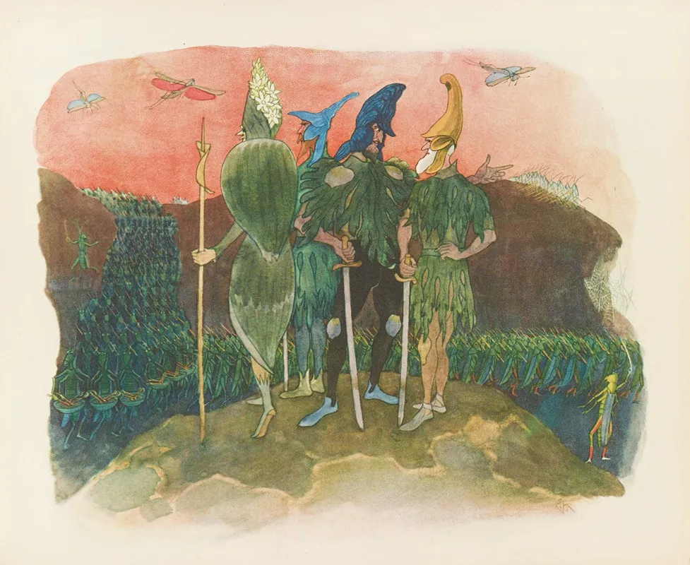Eisenhute Rittersporn Und Germer Wall Art by Ernst Kreidolf - High-Resolution Digital Print