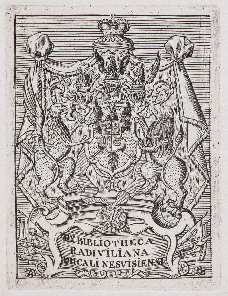 Ekslibris Biblioteki Nieswieskiej Wall Art by Herszek Leybowicz - High-Resolution Digital Print